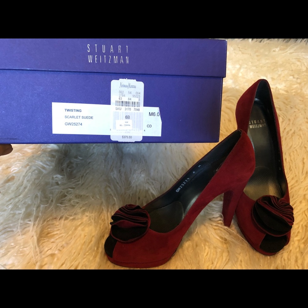 Authentic Stuart Weitzman Red Pump - image 2